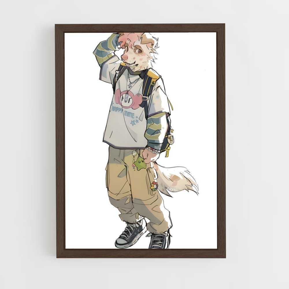 ap-fursona-2 cadre Bois foncé
