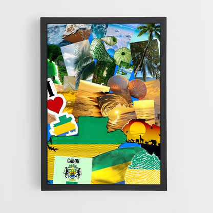 ap-gabon flag-1 cadre Noir