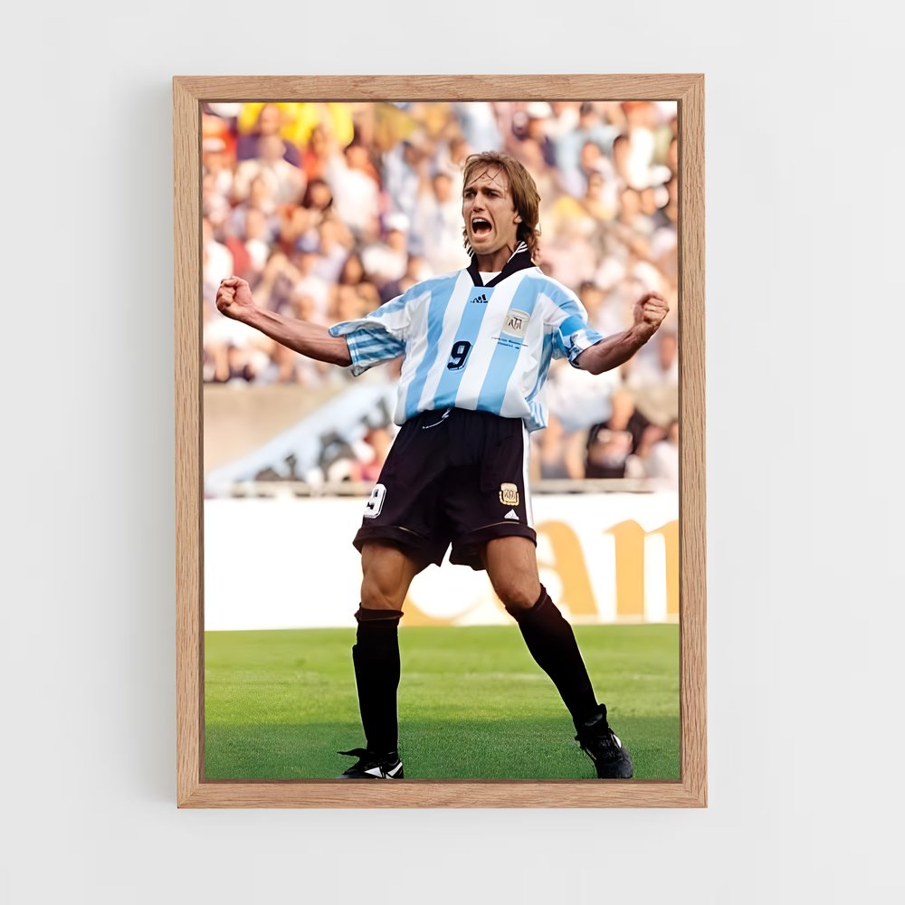 ap-gabriel batistuta-1 cadre Bois clair