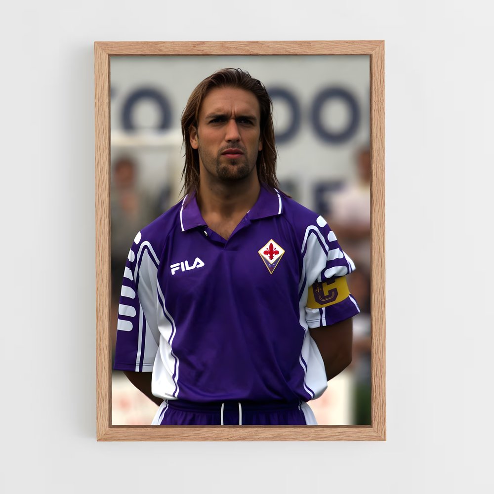 ap-gabriel batistuta-3 cadre Bois clair