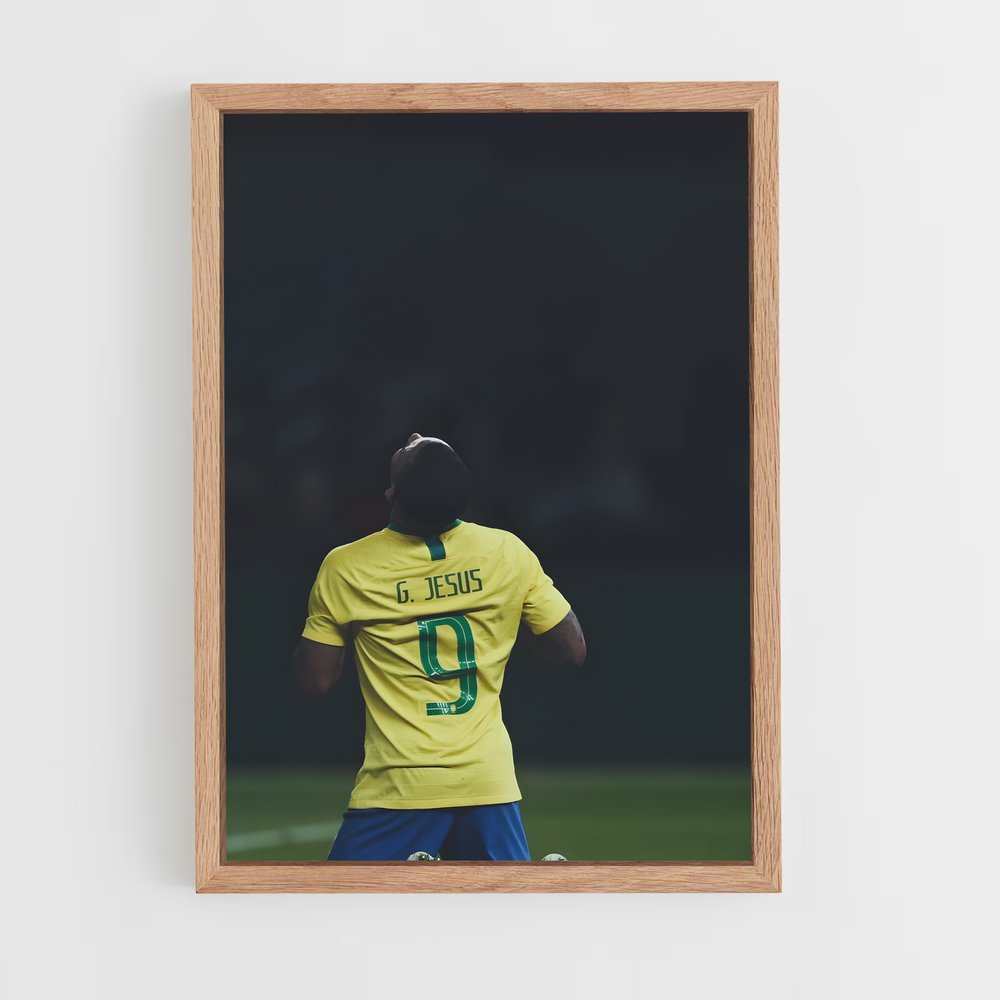 ap-gabriel jesus-8 cadre Bois clair