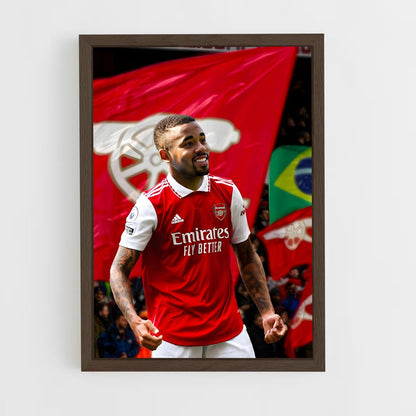 ap-gabriel jesus-9 cadre Bois foncé