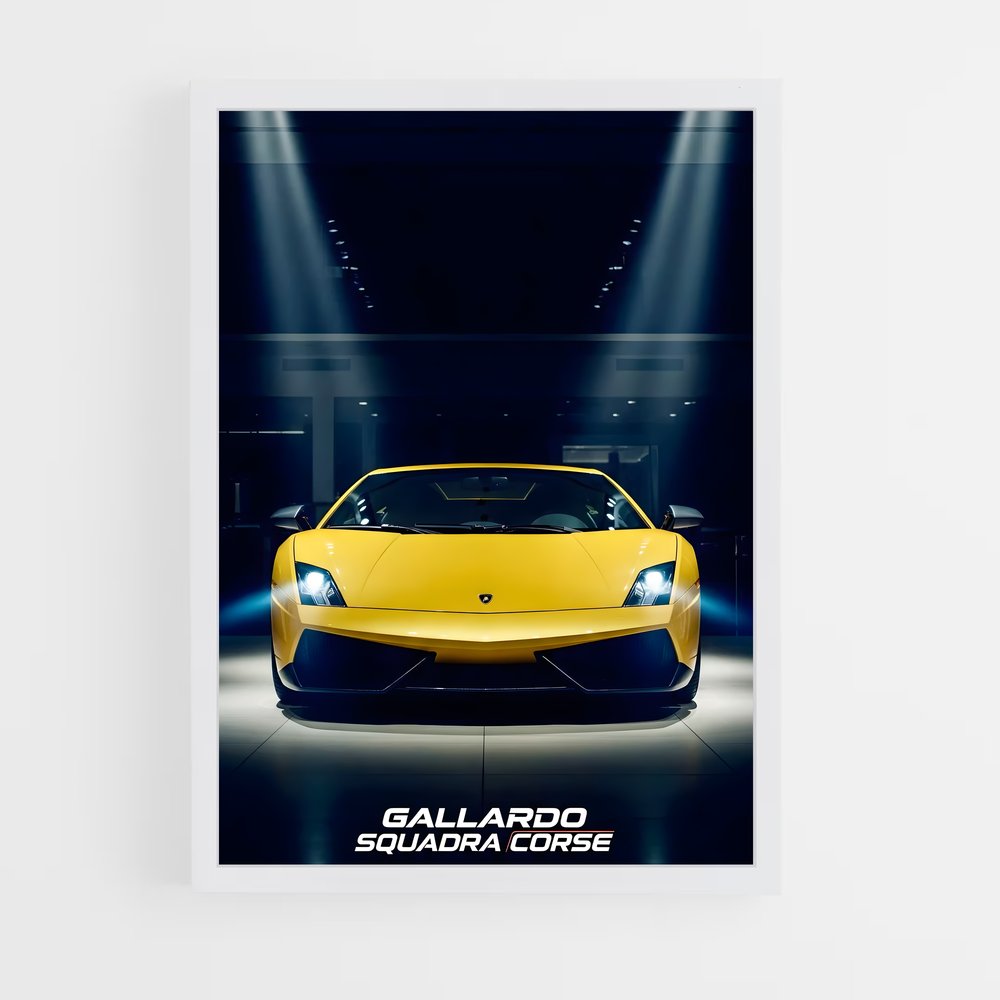 ap-gallardo squadra corse-3 cadre Blanc