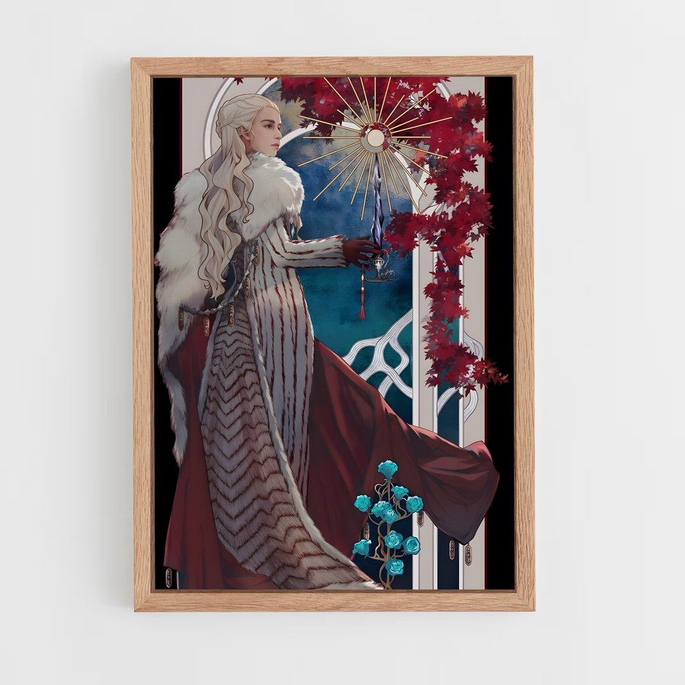 ap-game of thrones-6 cadre Bois clair
