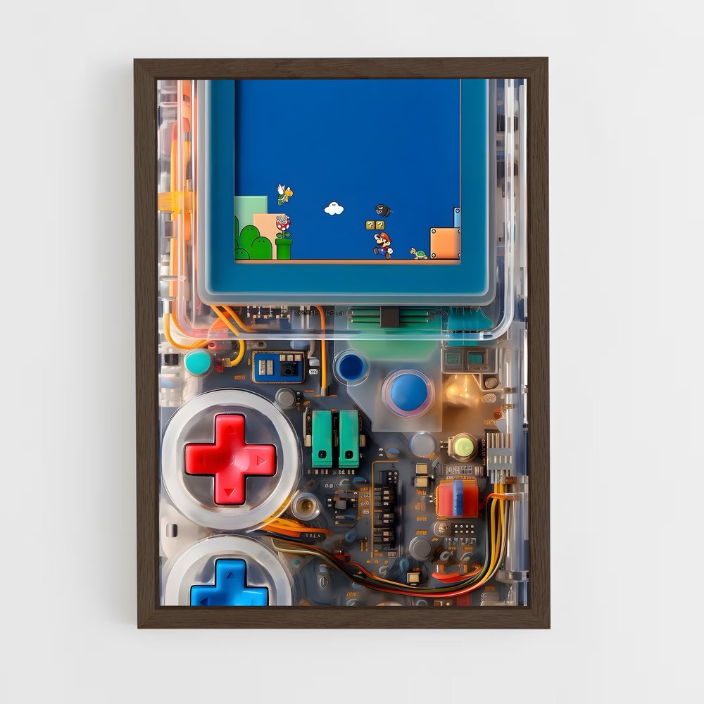 ap-gameboy-3 cadre Bois foncé