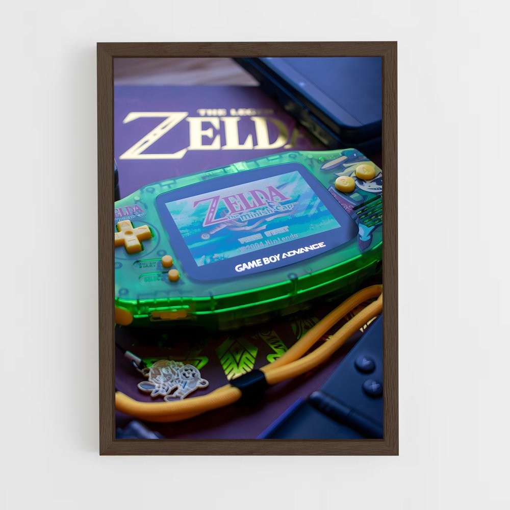ap-gameboy advance-1 cadre Bois foncé