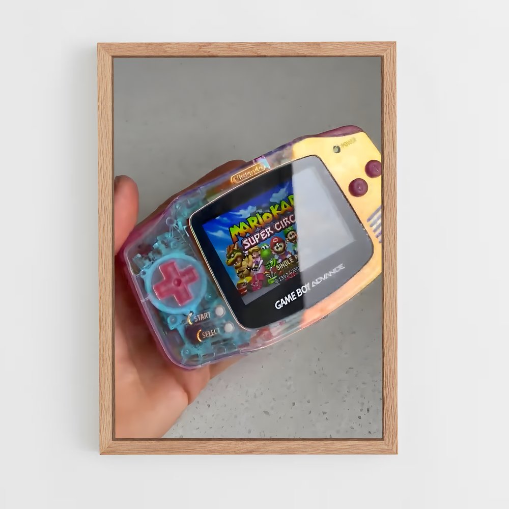 ap-gameboy advance-2 cadre Bois clair