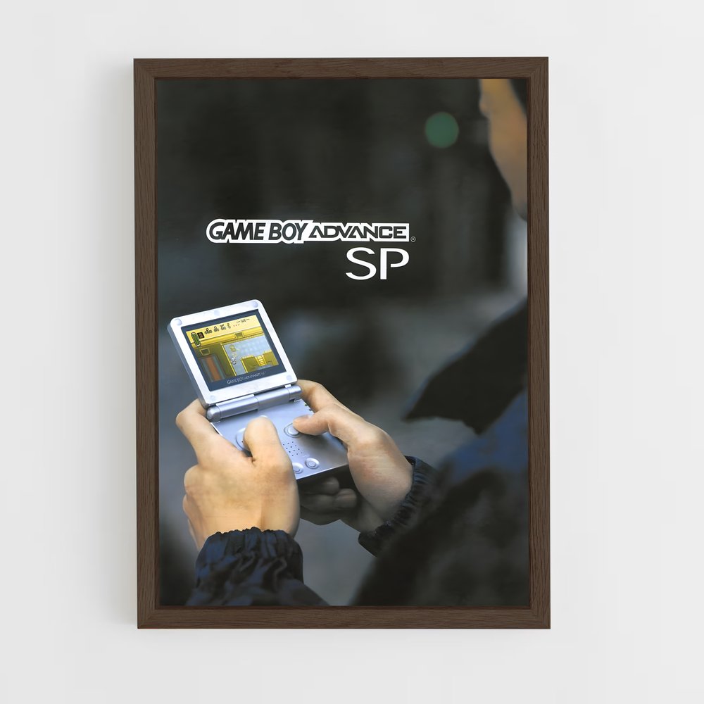 ap-gameboy advance-3 cadre Bois foncé
