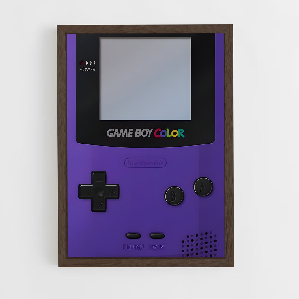 ap-gameboy color-2 cadre Bois foncé