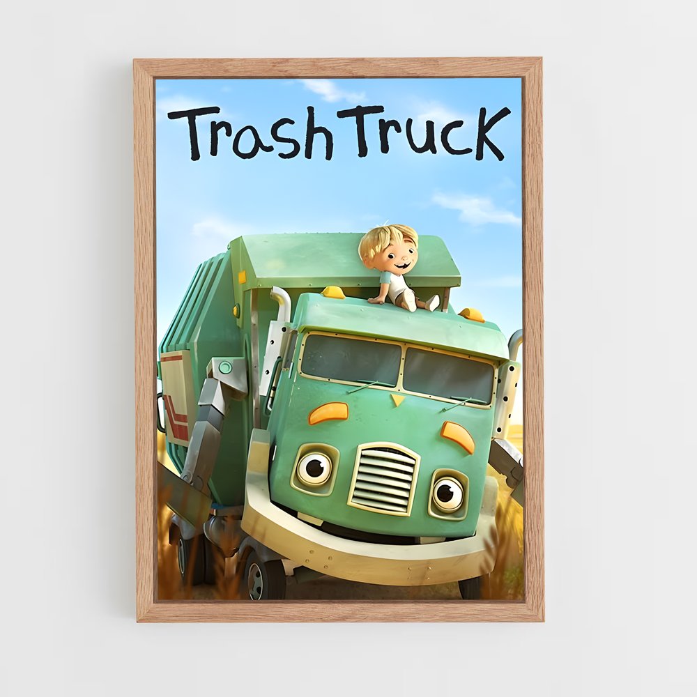 ap-garbage truck-1 cadre Bois clair