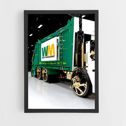 ap-garbage truck-2 cadre Noir