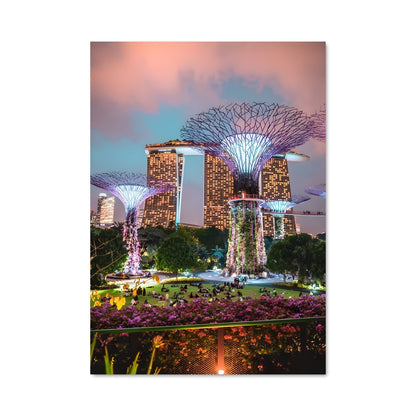 Poster Nocturne à Gardens by the Bay