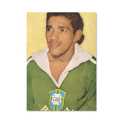 Poster Garrincha en Vert