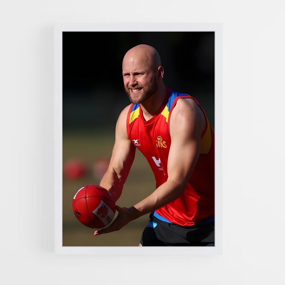 ap-gary ablett-5 cadre Blanc
