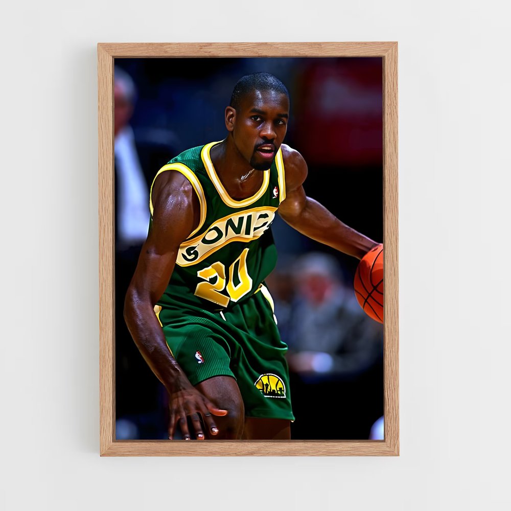 ap-gary payton-6 cadre Bois clair