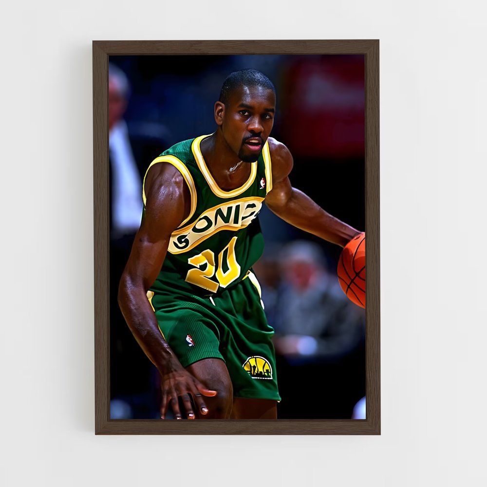 ap-gary payton-6 cadre Bois foncé