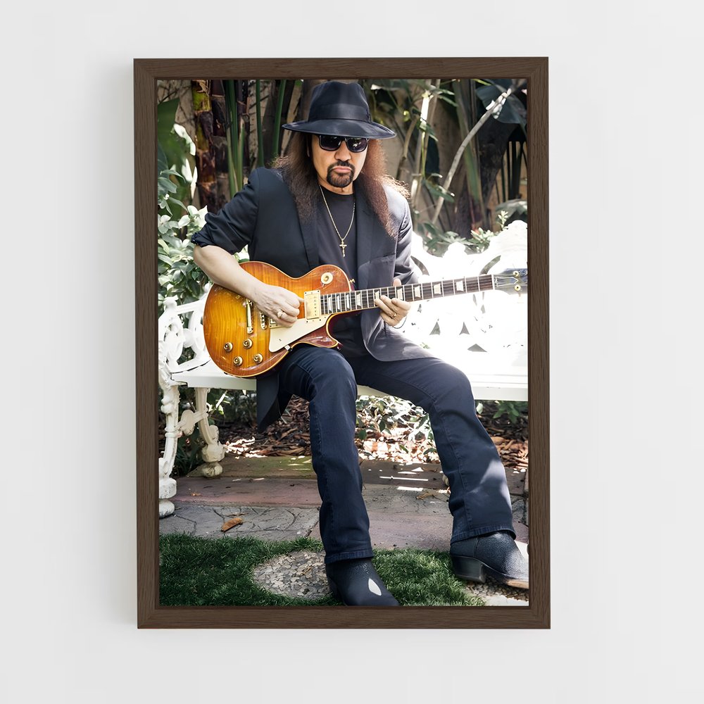 ap-gary rossington-4 cadre Bois foncé