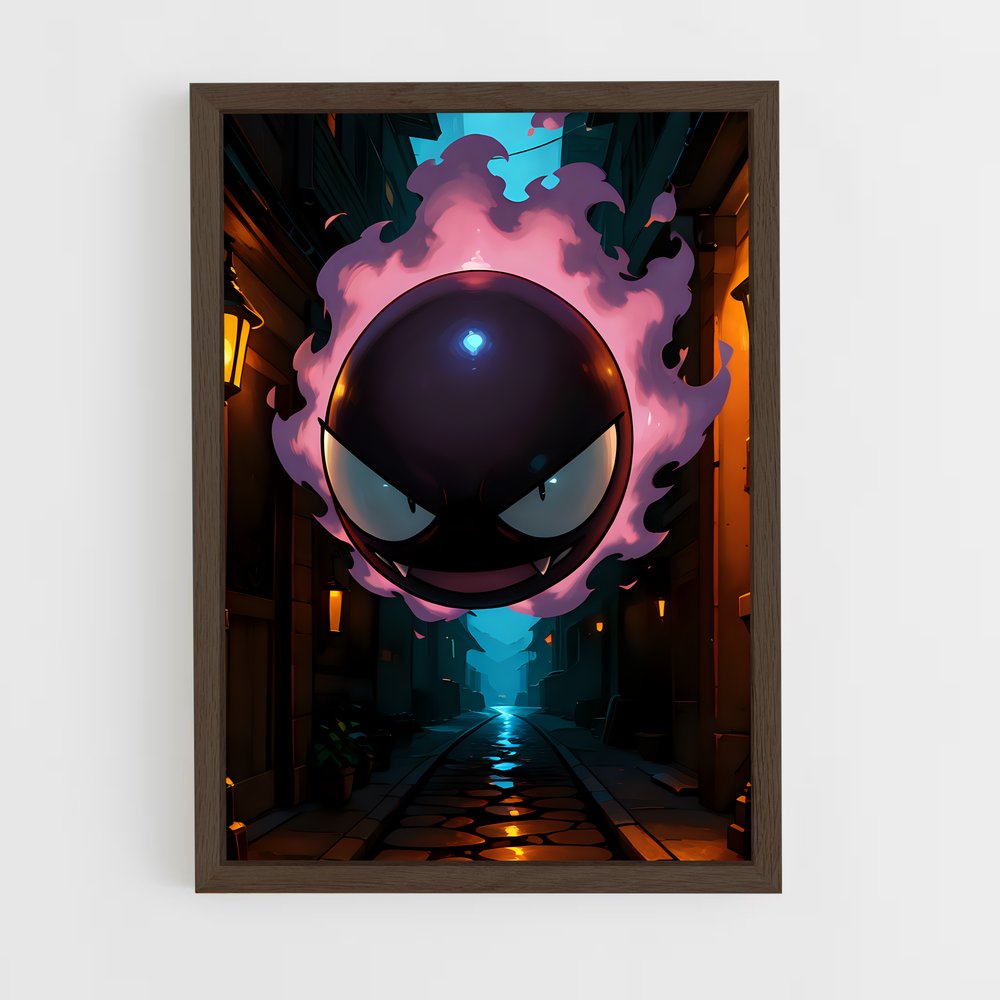 ap-gastly-1 cadre Bois foncé