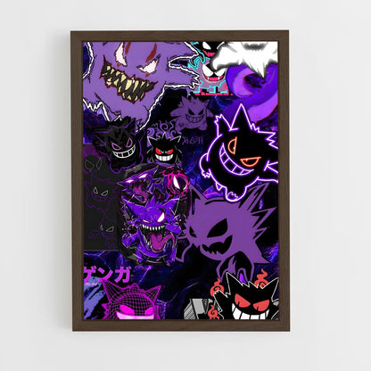 ap-gengar-4 cadre Bois foncé