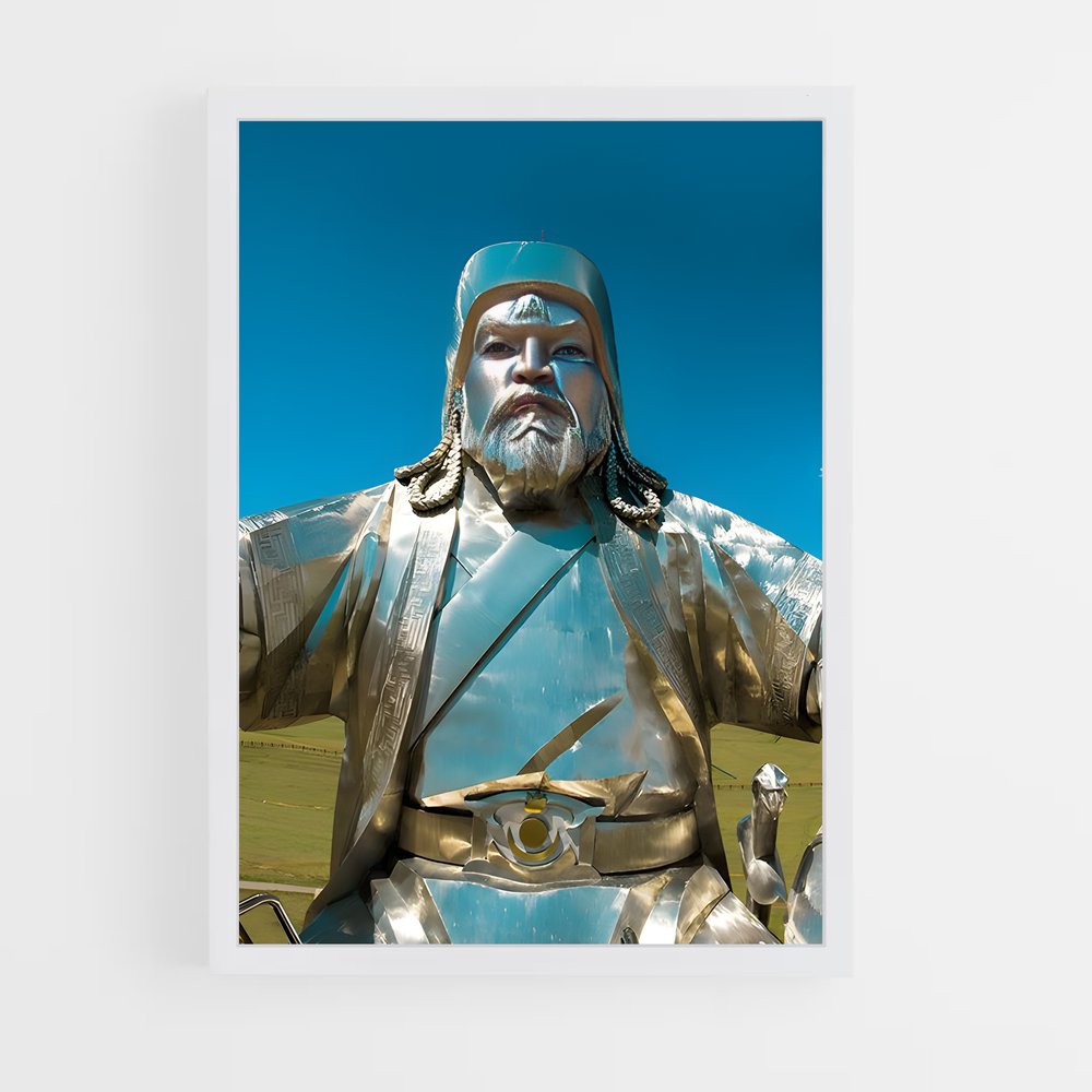 ap-genghis khan statue-1 cadre Blanc