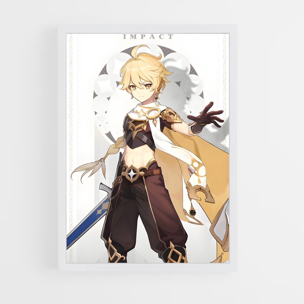 ap-genshin traveler-1 cadre Blanc