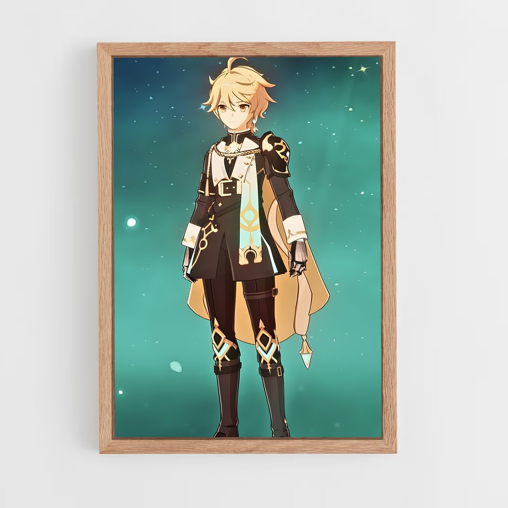 ap-genshin traveler-10 cadre Bois clair