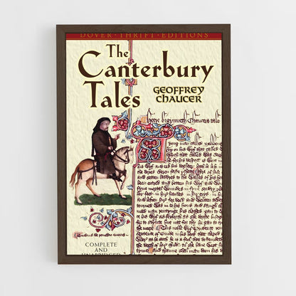 ap-geoffrey chaucer-1 cadre Bois foncé