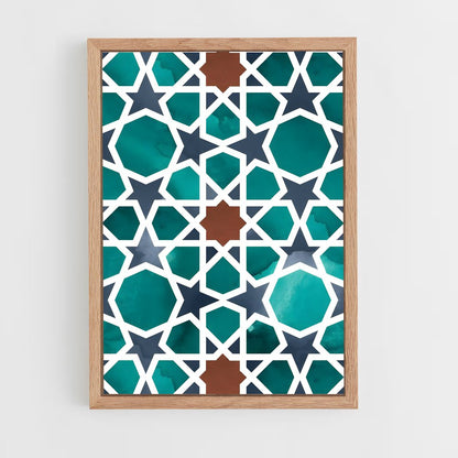 ap-geometric patterns-2 cadre Bois clair