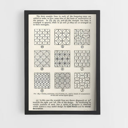 ap-geometric patterns-4 cadre Noir