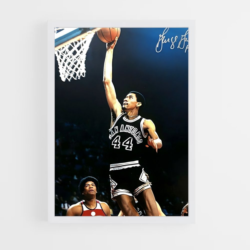 ap-george gervin-2 cadre Blanc
