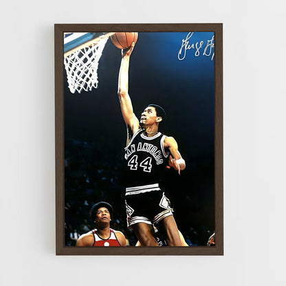 ap-george gervin-2 cadre Bois foncé