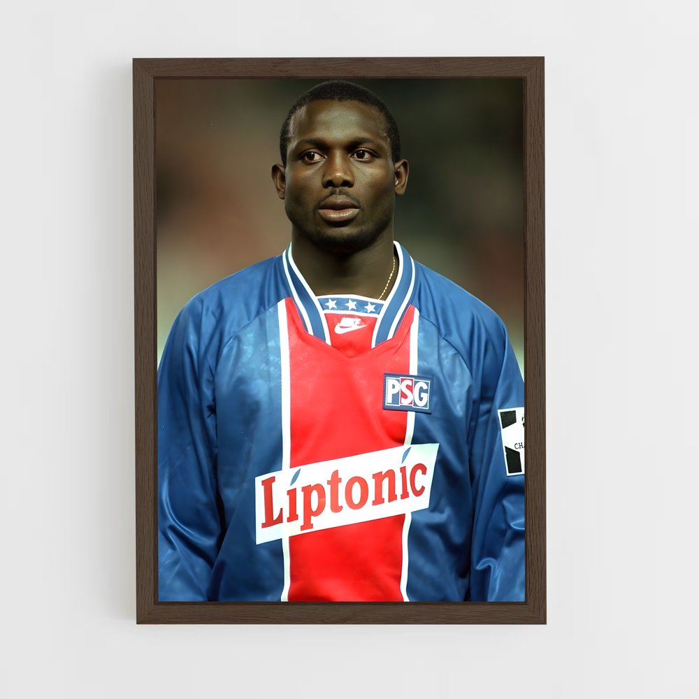 ap-george weah-2 cadre Bois foncé