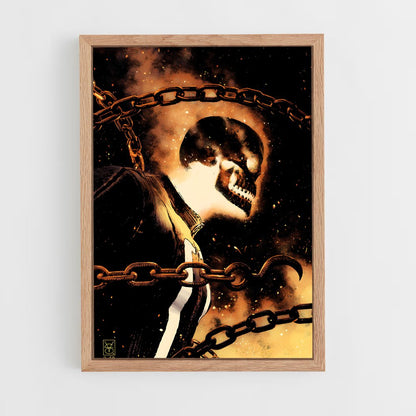 ap-ghost rider johnny blaze-11 cadre Bois clair
