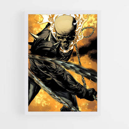 ap-ghost rider johnny blaze-7 cadre Blanc