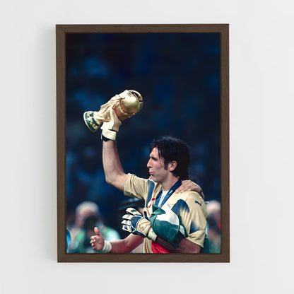 ap-gianluigi buffon-6 cadre Bois foncé