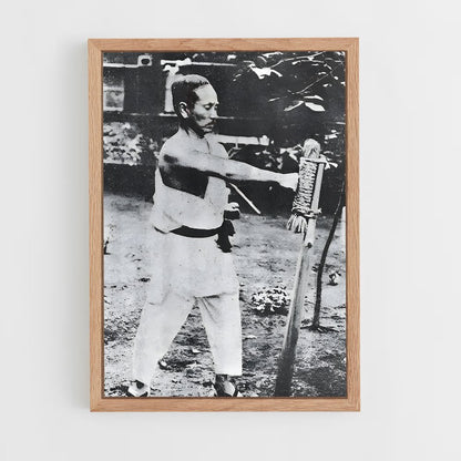 ap-gichin funakoshi-1 cadre Bois clair