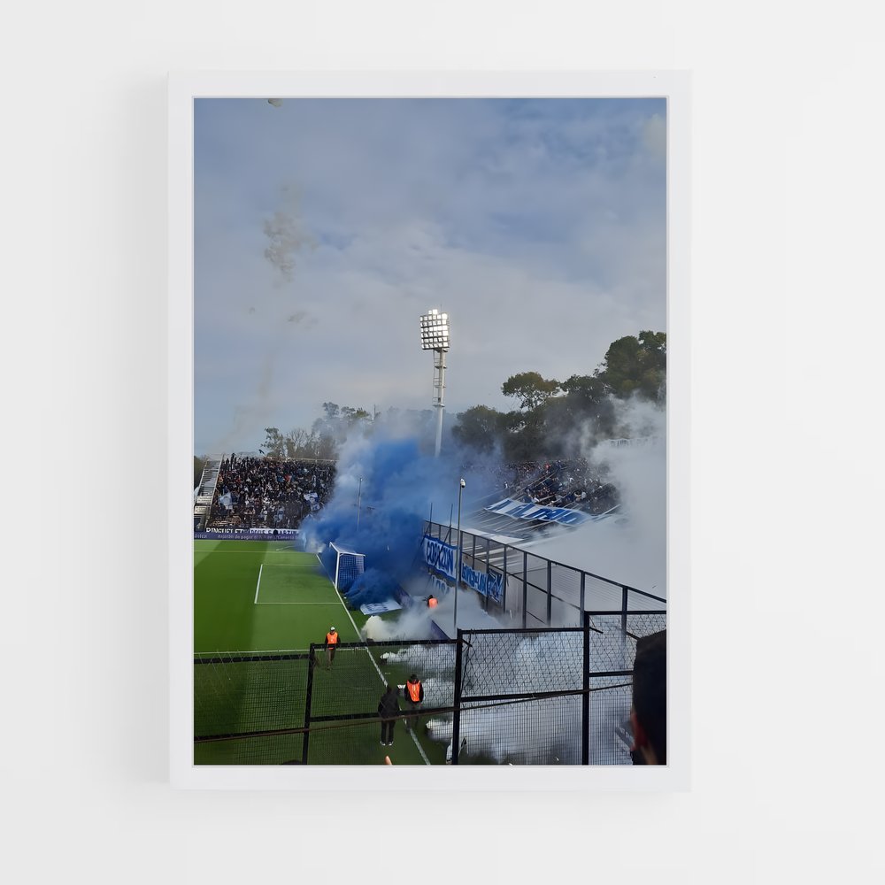 ap-gimnasia y esgrima la plata-8 cadre Blanc
