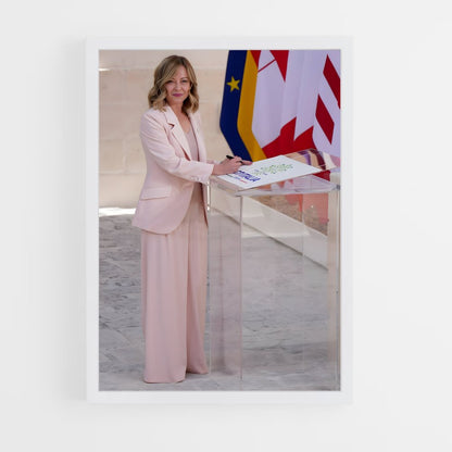 ap-giorgia meloni-2 cadre Blanc