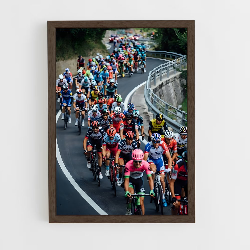 ap-giro d'italia-3 cadre Bois foncé