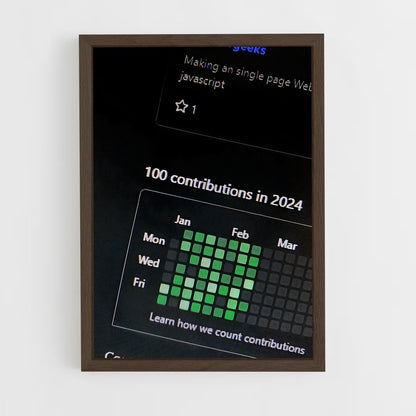 ap-github-1 cadre Bois foncé