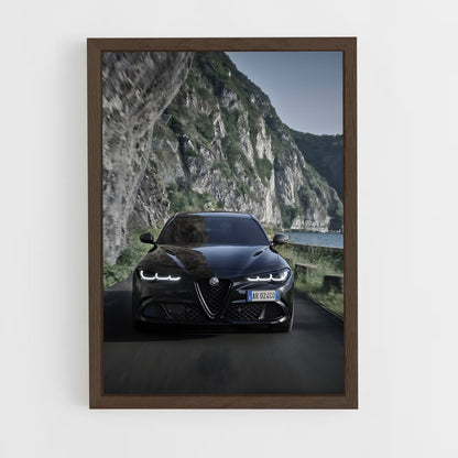 ap-giulia quadrifoglio-13 cadre Bois foncé