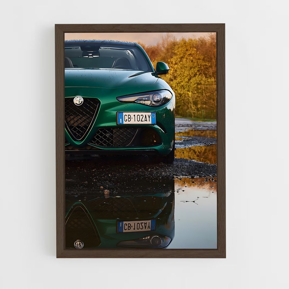 ap-giulia quadrifoglio-5 cadre Bois foncé