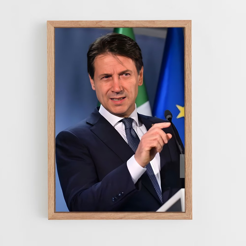 ap-giuseppe conte-1 cadre Bois clair