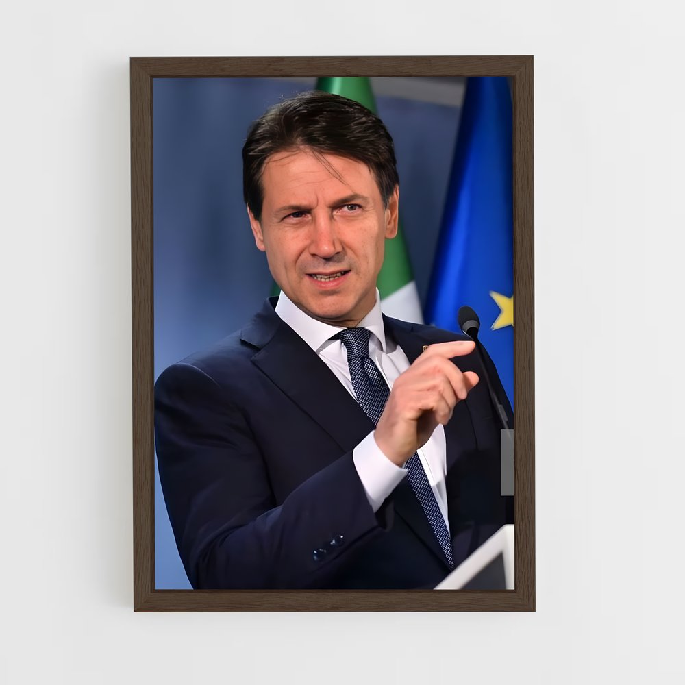 ap-giuseppe conte-1 cadre Bois foncé