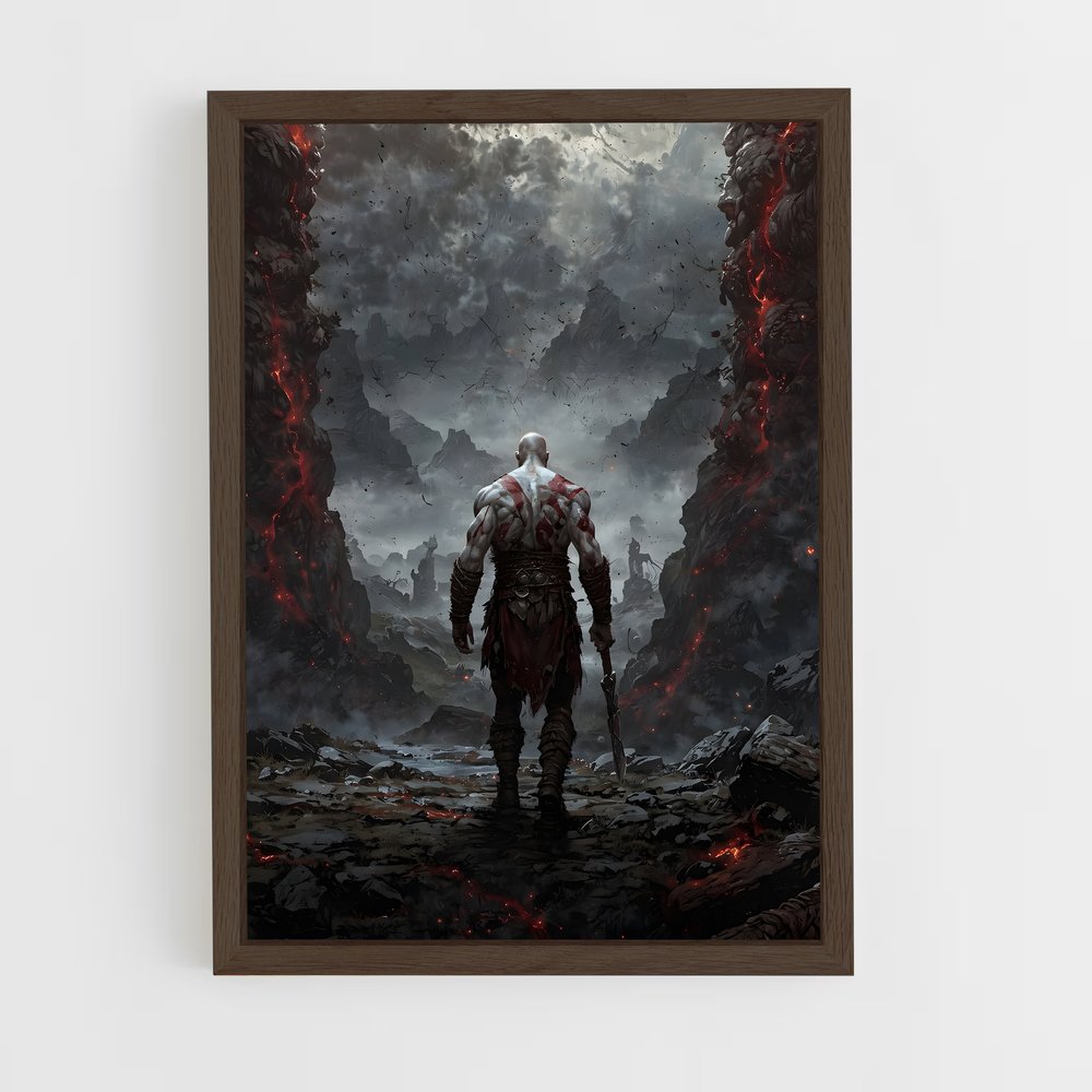ap-god of war-5 cadre Bois foncé