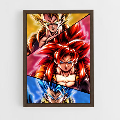 ap-gogeta-7 cadre Bois foncé