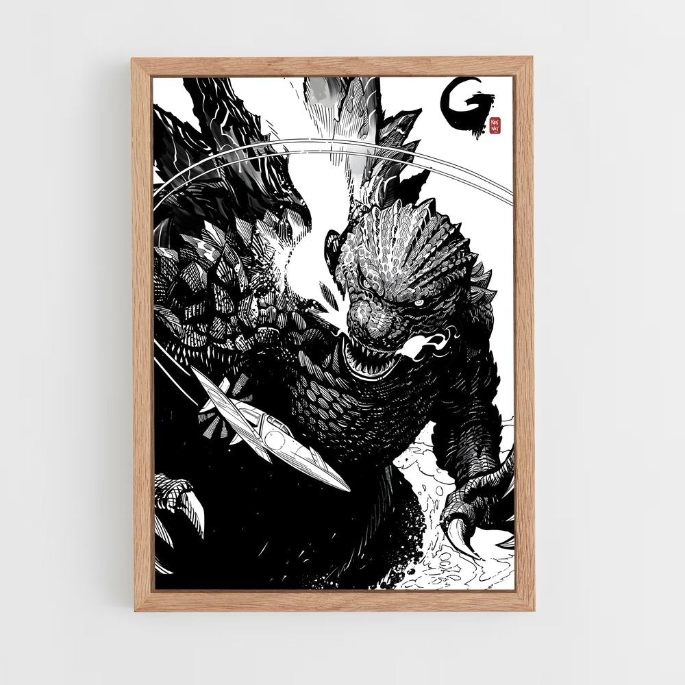 ap-gojira-3 cadre Bois clair