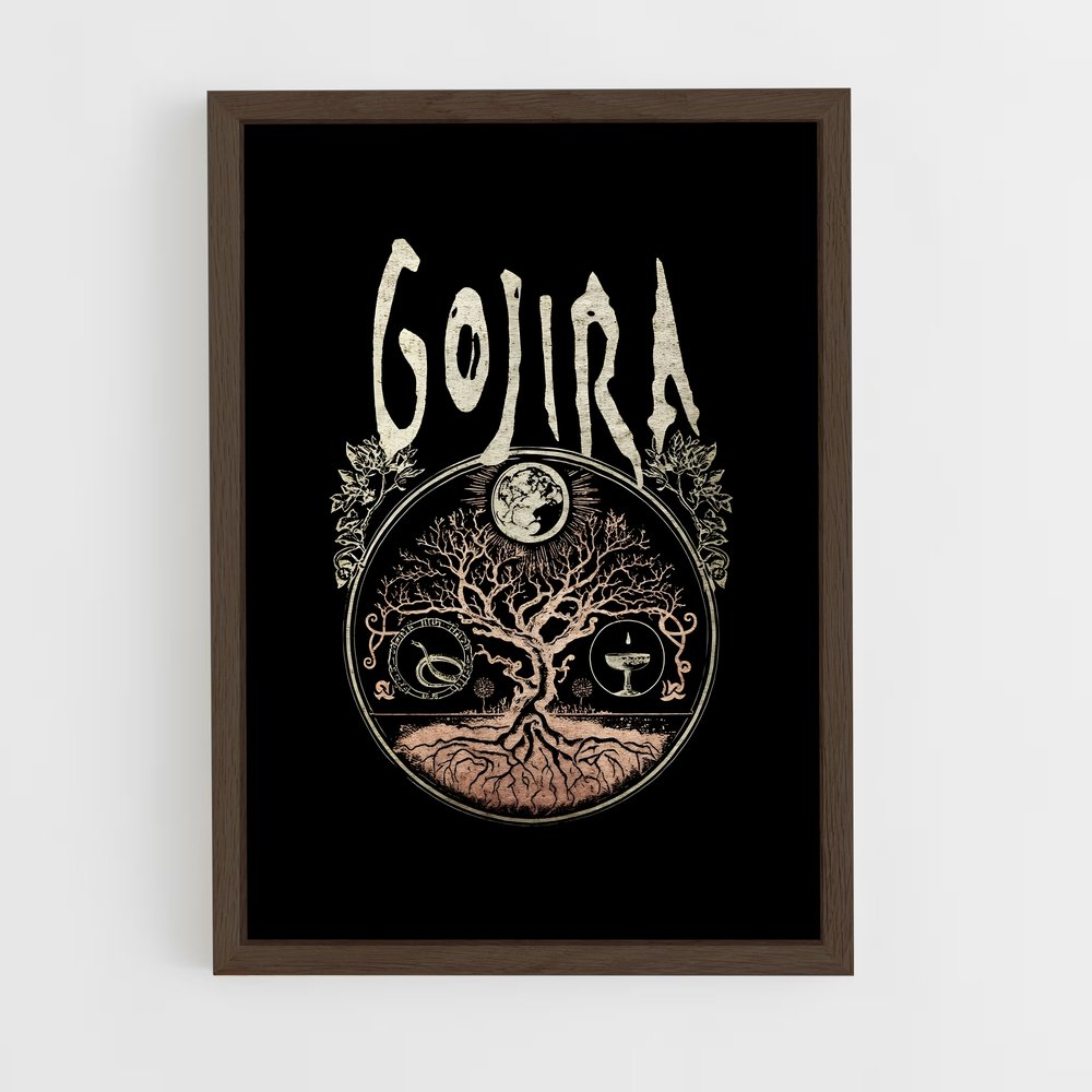 ap-gojira-8 cadre Bois foncé