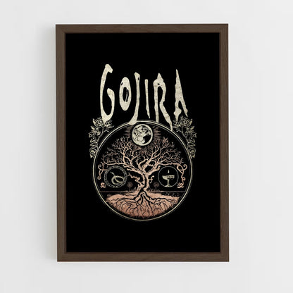 ap-gojira-8 cadre Bois foncé