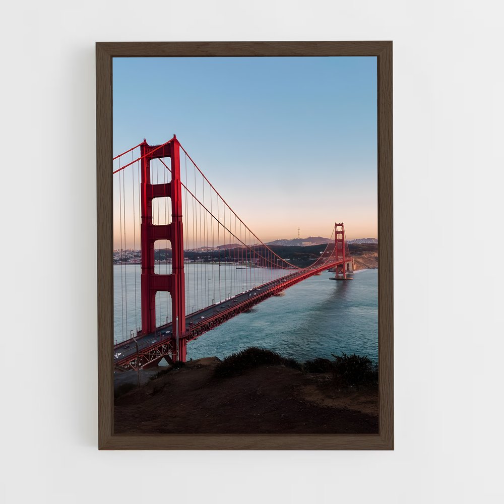 ap-golden gate bridge-1 cadre Bois foncé